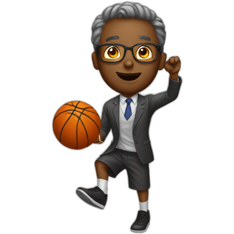 Professor dunking emoji