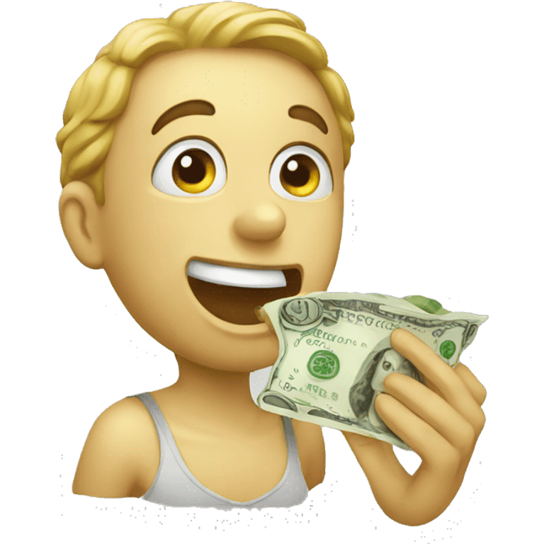 eating money emoji