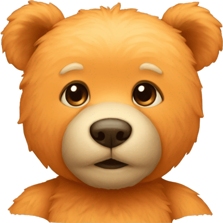 light orange colour teddy bear emoji