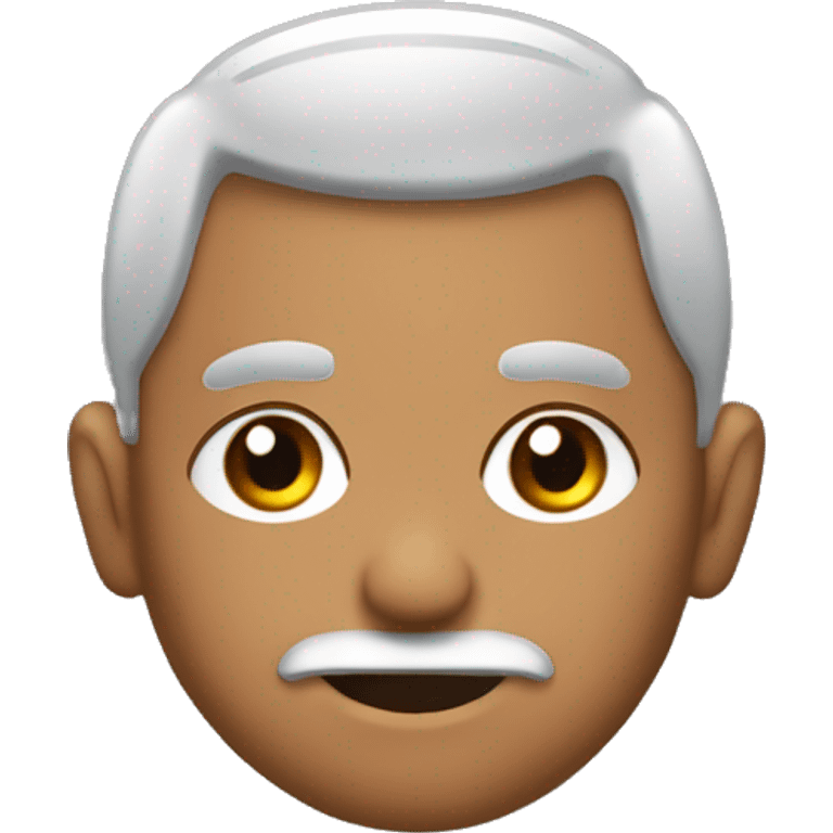 chico moreno y cacheton con anteojos negros y piercings en las orejas emoji