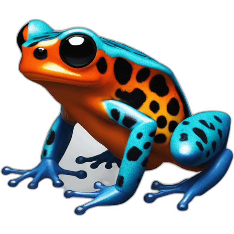 Poison dart frog oophaga pumilio emoji