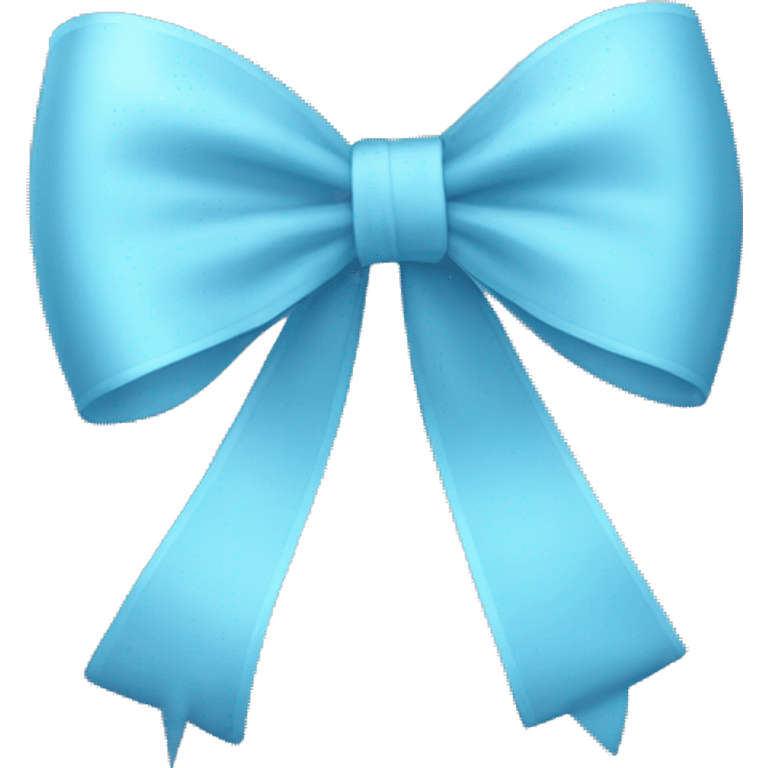 Light blue coquette bow emoji