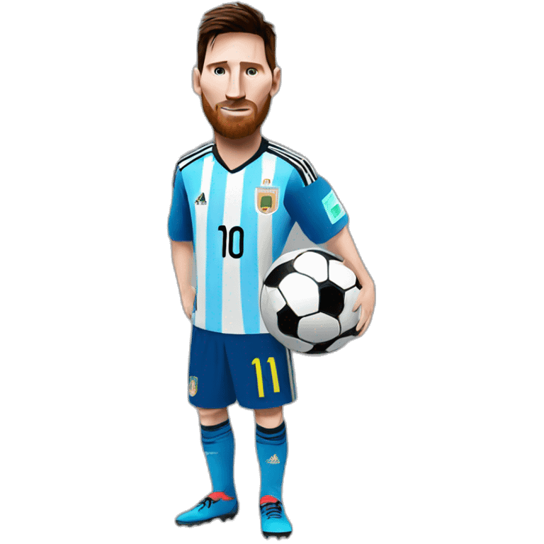 Messi with world cup  emoji