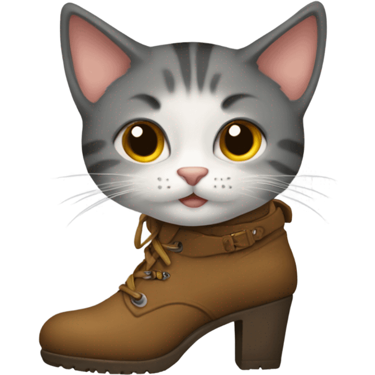 Gato con botas emoji