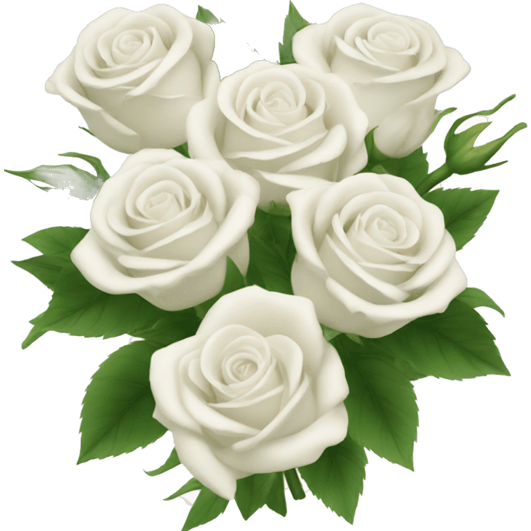 white roses bouquet  emoji