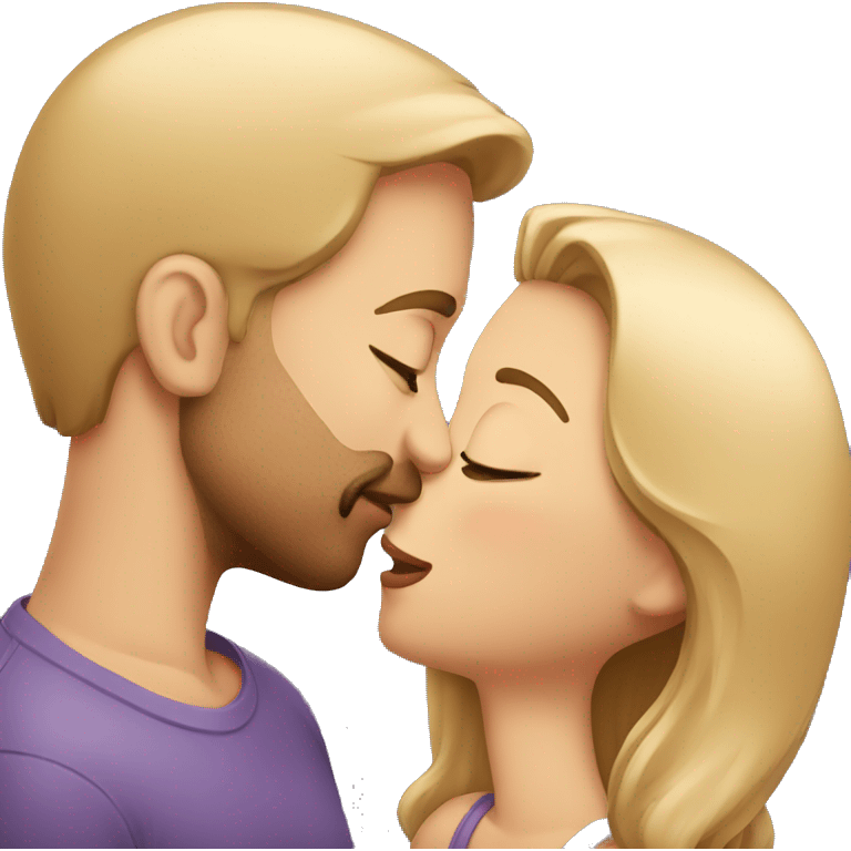 Kissing couple emoji