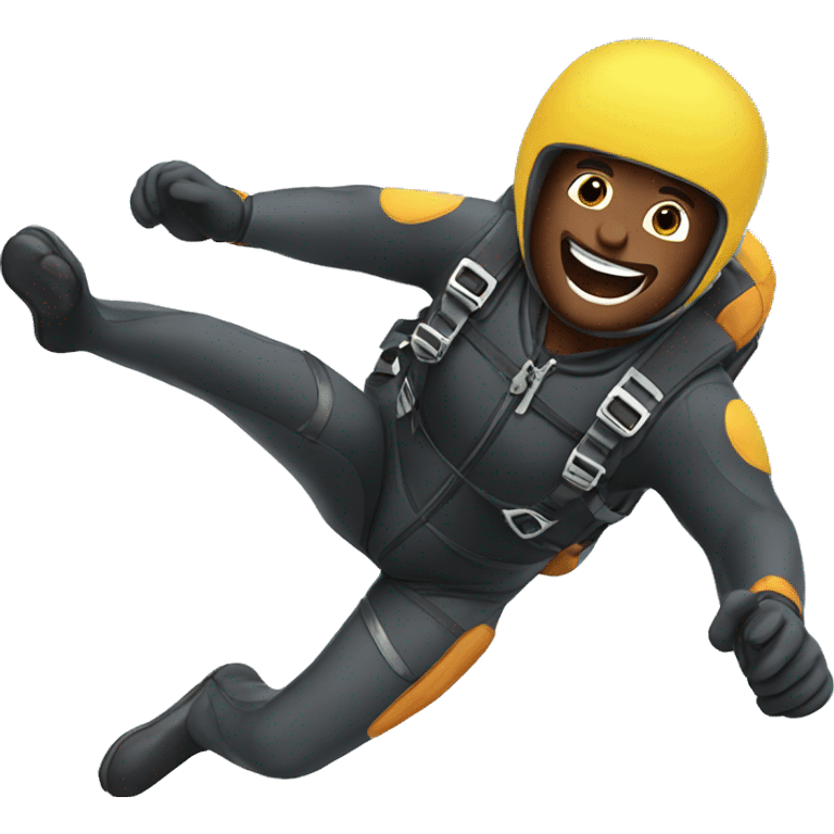 A man skydiving emoji