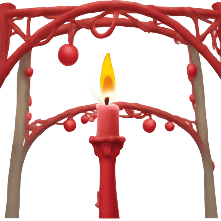 Red candle arch   emoji