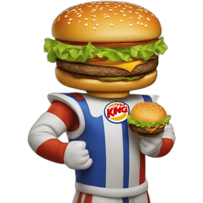 Burger king mascot logo 1999 emoji