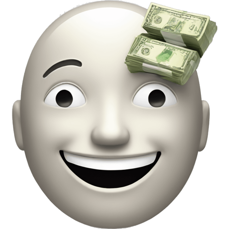 Happy face with money emoji