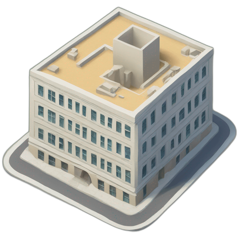 building model isometric emoji