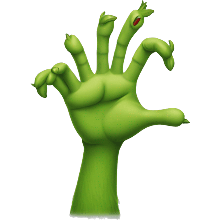 grinch hand emoji