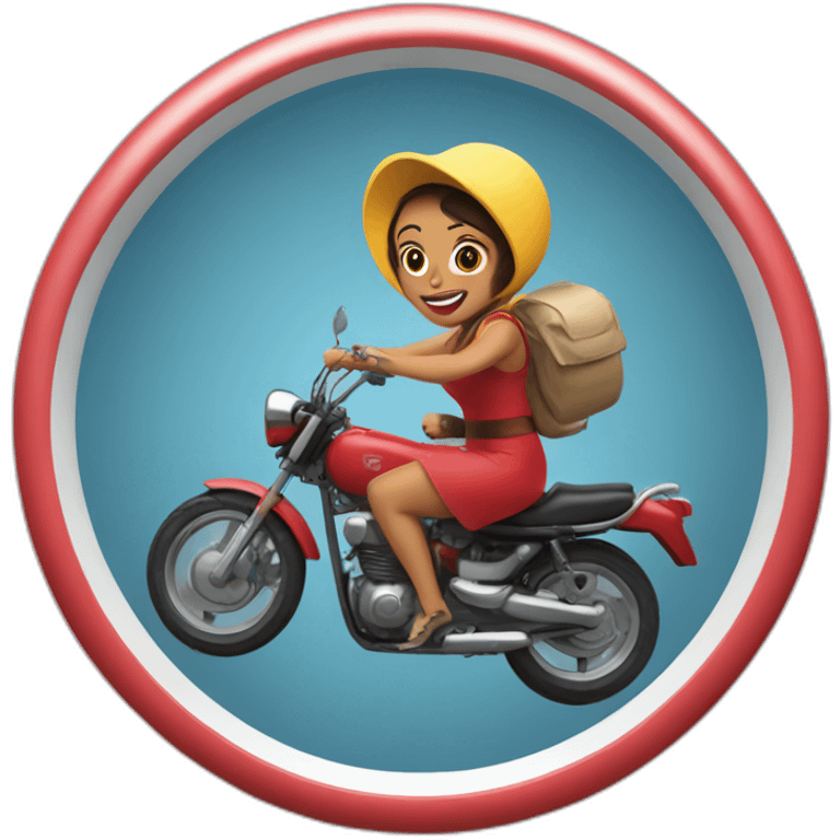 Megawati riding bullseye emoji