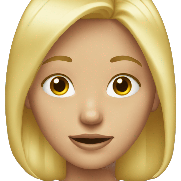 blond digital girl emoji