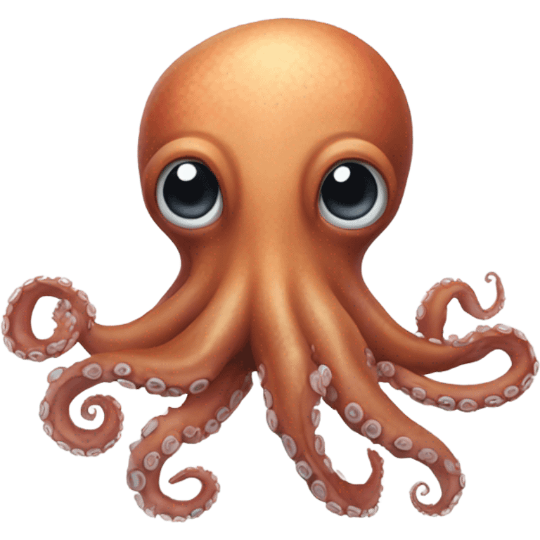 Realistic octopus emoji