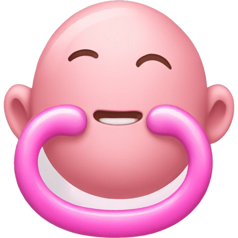 Pink baby pacifier  emoji