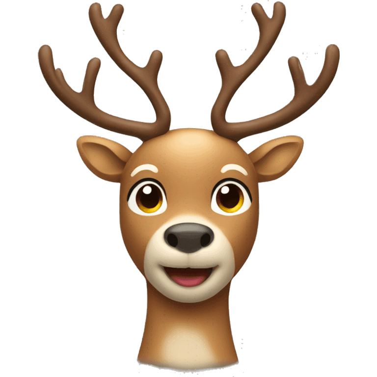 Light brown reindeer emoji