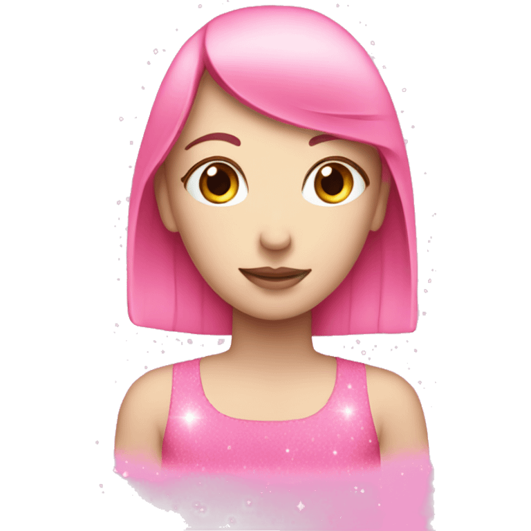 Female sign pink sparkles emoji