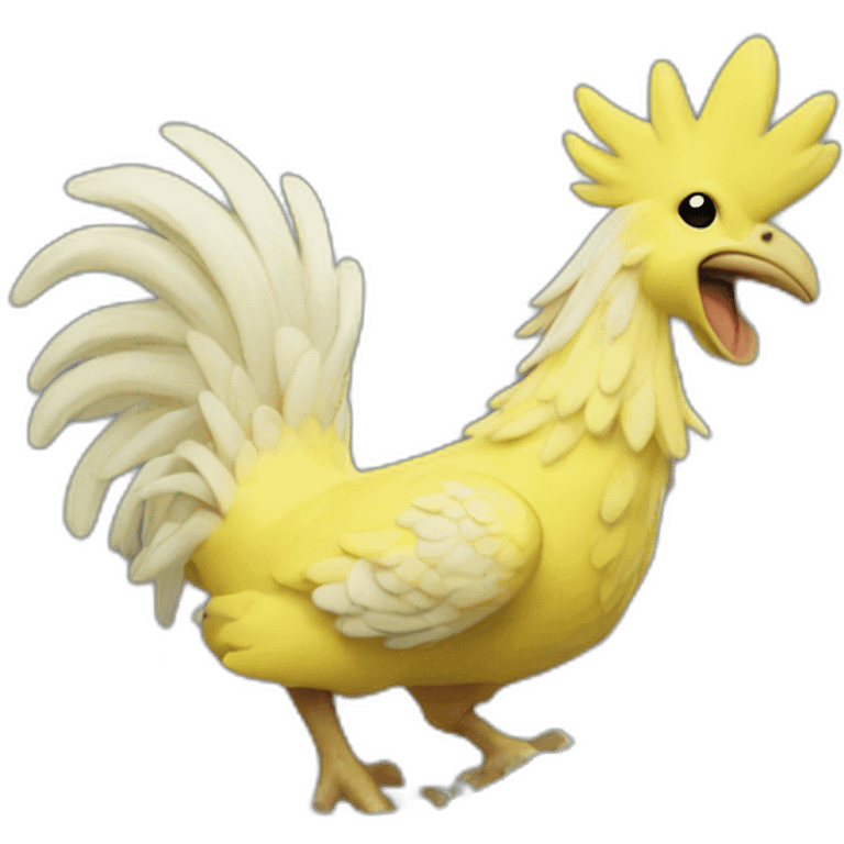 Chocobo wave emoji