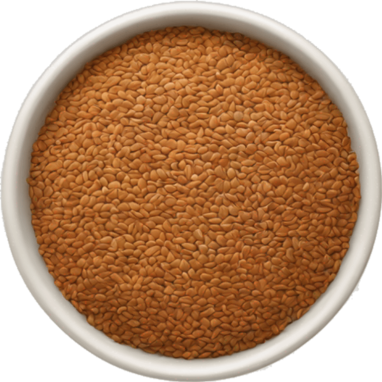 a bowl of flaxseed emoji