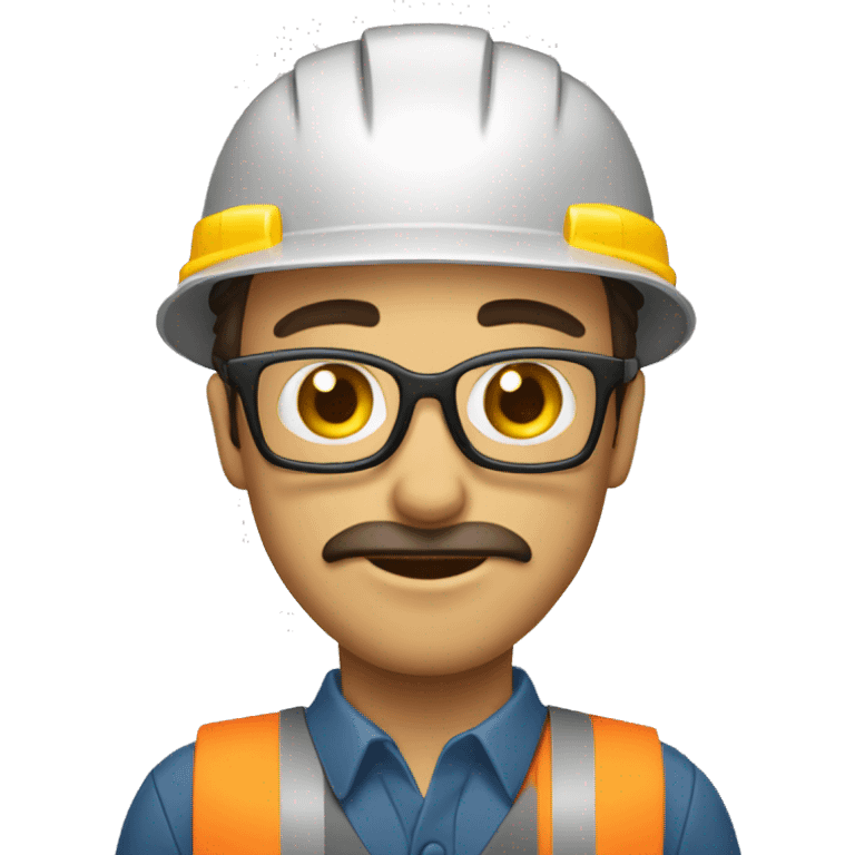 trabajador con muchas herramientas emoji