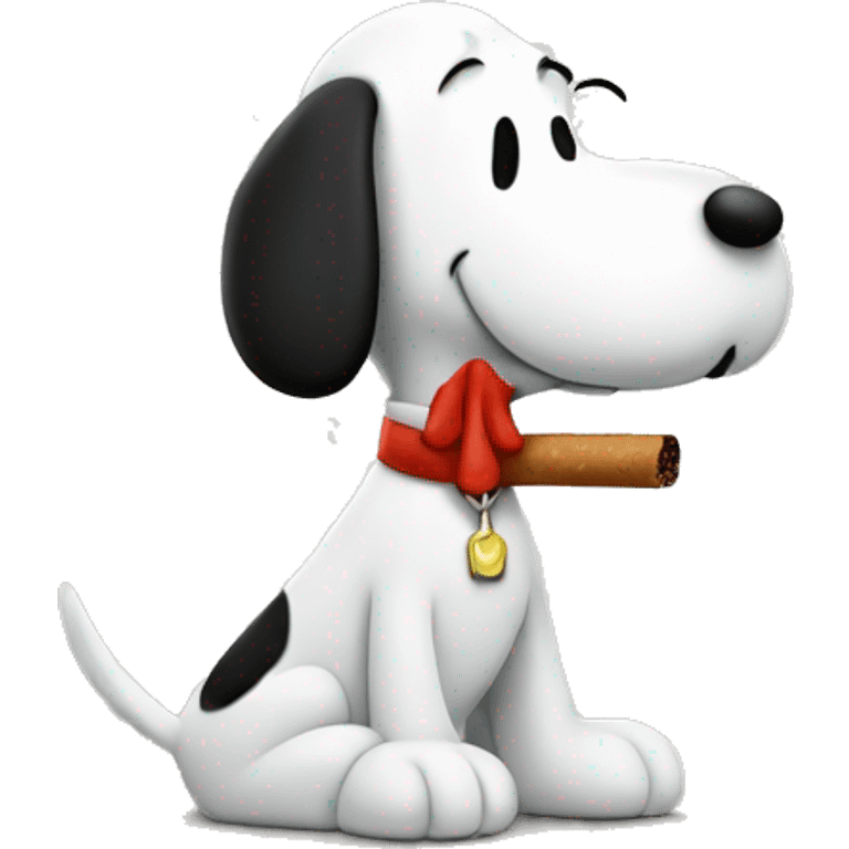 snoopy cigarette  emoji