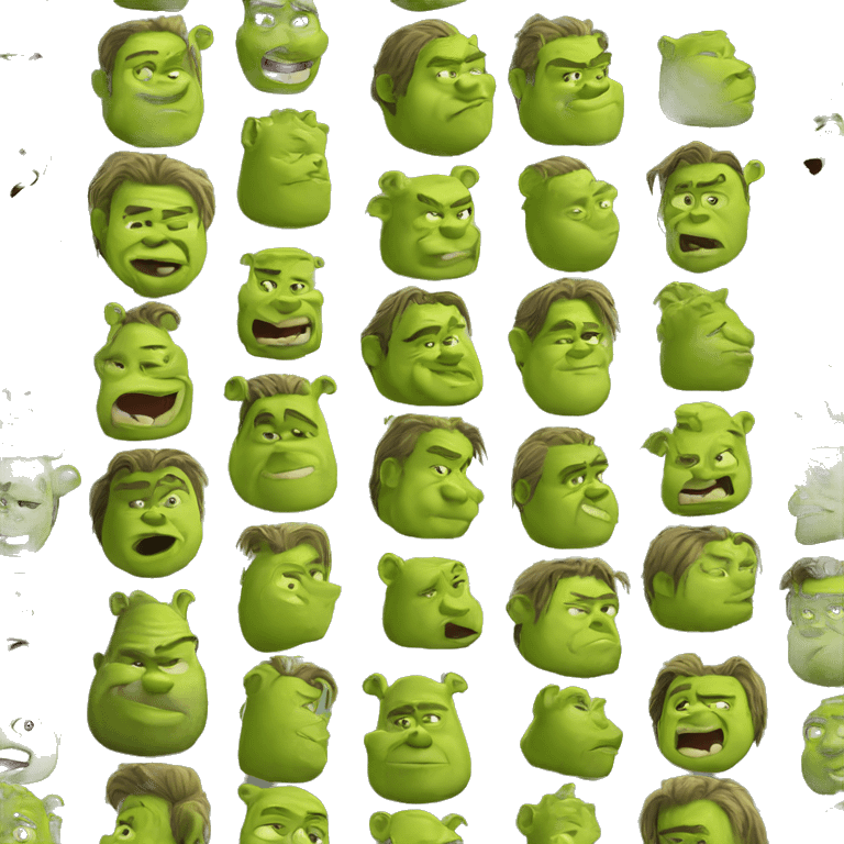 brad pitt as shrek emoji