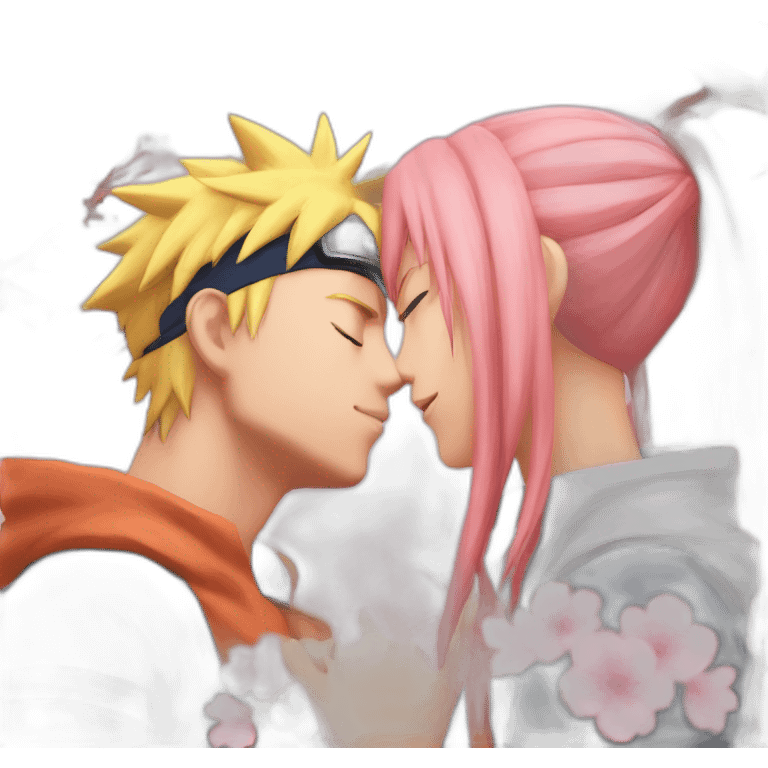 Naruto kissing sakura emoji