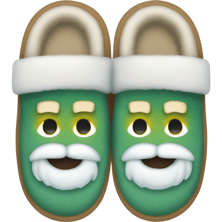 Comfortable Christmas slippers emoji