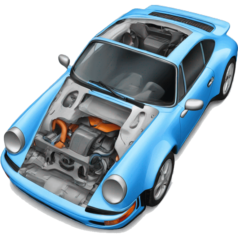 Blue porche carrera  emoji