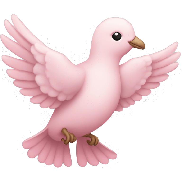 pastel pink dove emoji