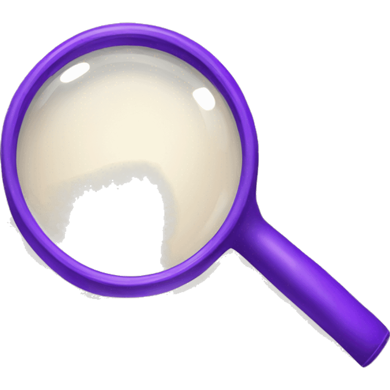 purple magnifying glass emoji