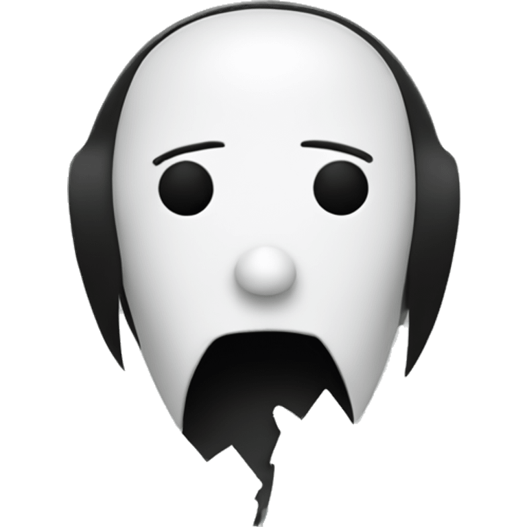 Jigsaw puppet from Saw franchise. Cute.Simple. Round emoji