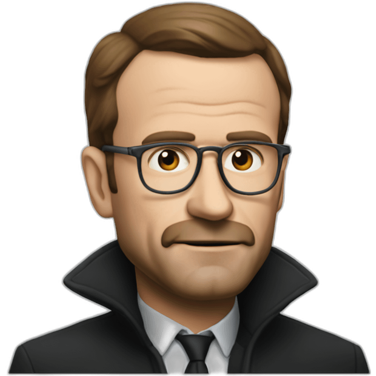 Macron with heisenberg emoji