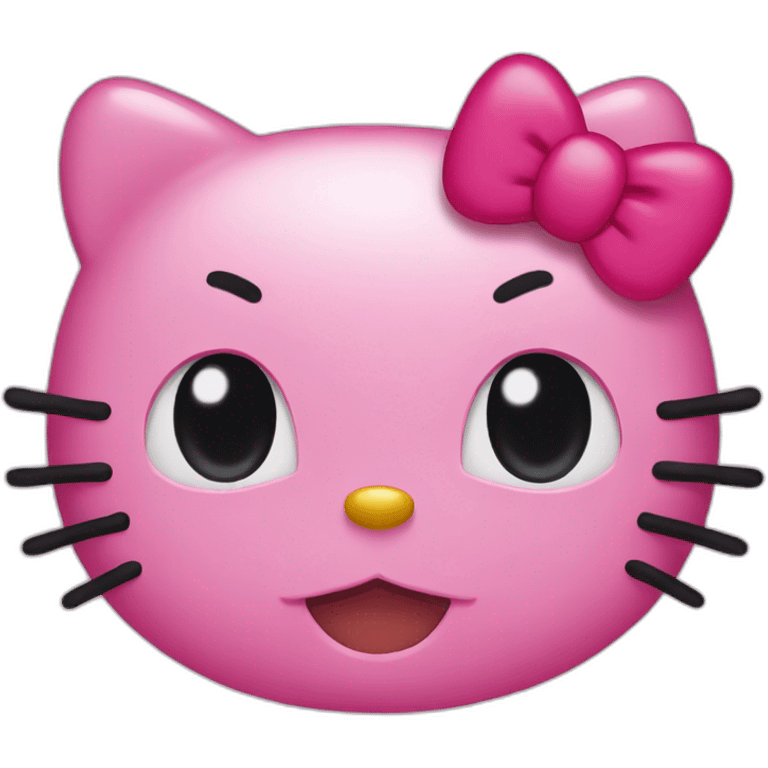 Hello kitty face emoji