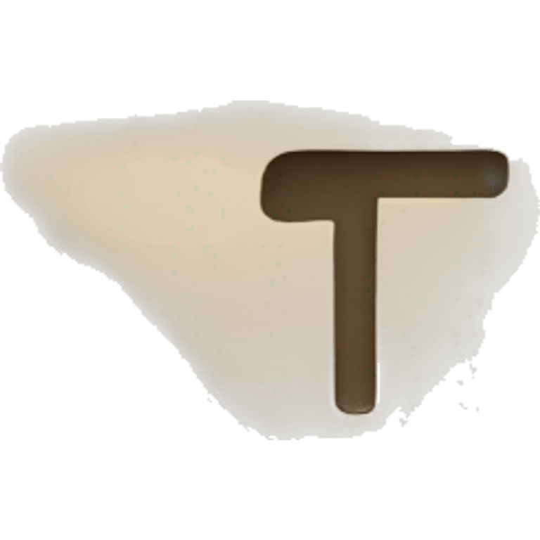 letter T emoji