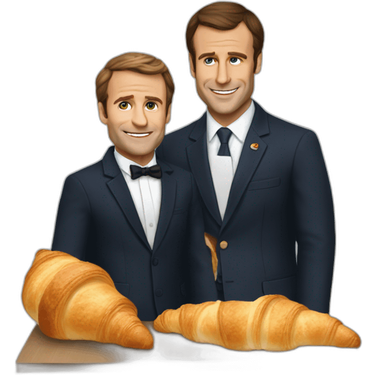 macron heat a croissant emoji