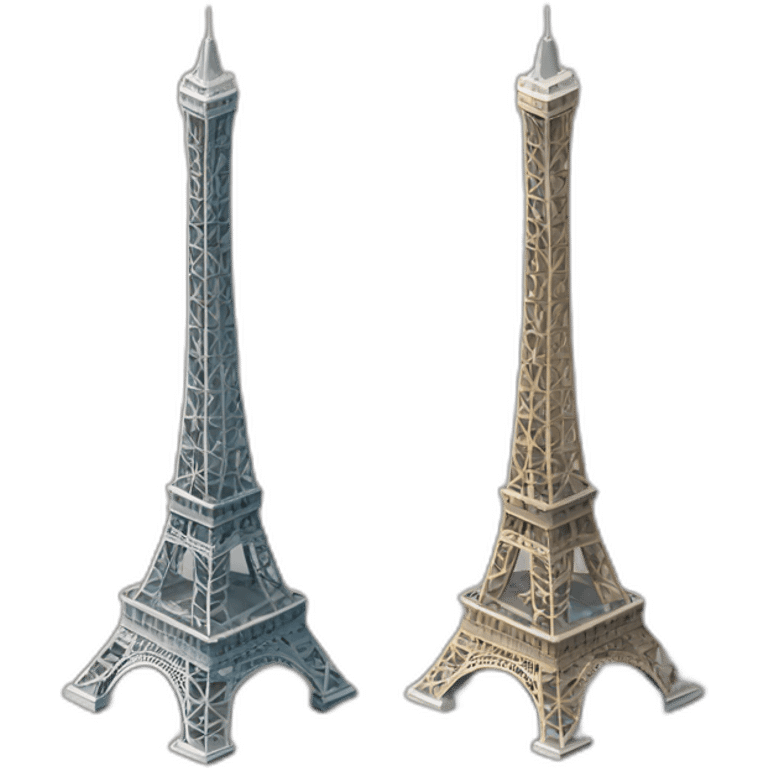 isometric-3d-effiel-tower emoji