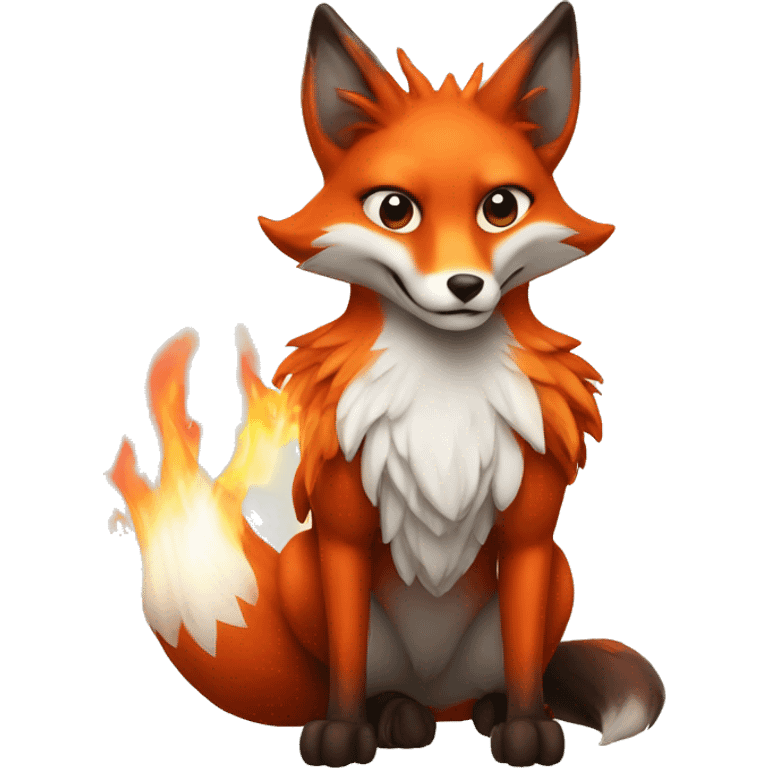 fantasy fire fox  emoji