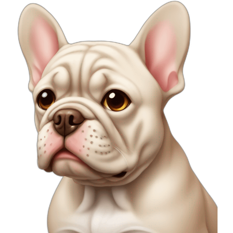 Bouledogue brown cute emoji