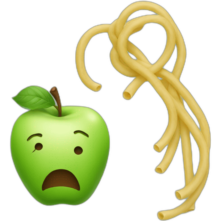 APPLE AND NOODLE emoji