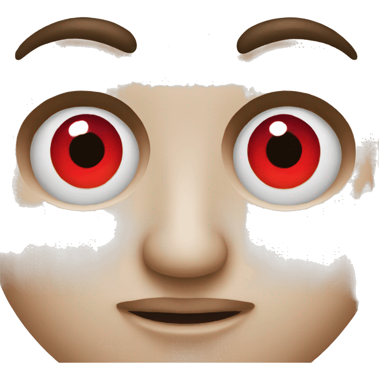 emoji with low red eyes  emoji