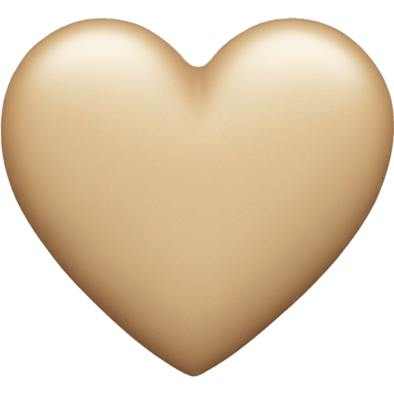 beige heart emoji