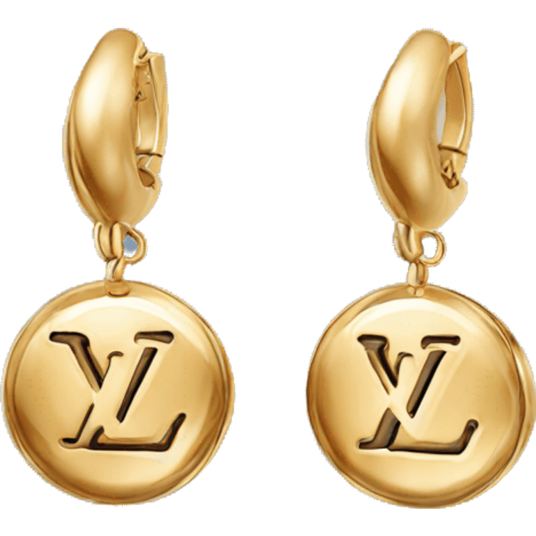 Louis Vuitton earrings  emoji