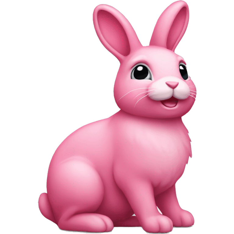 Pink bunny emoji