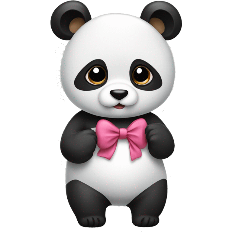 panda with a bow emoji