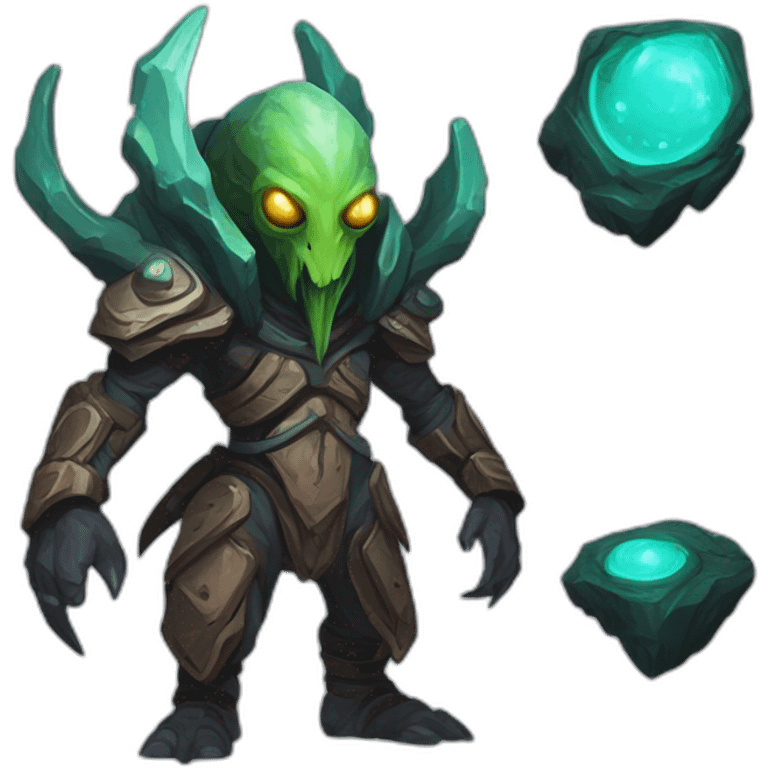 alien mountain creature scifi roguelike rpg style inspired by slay the spire digital art emoji