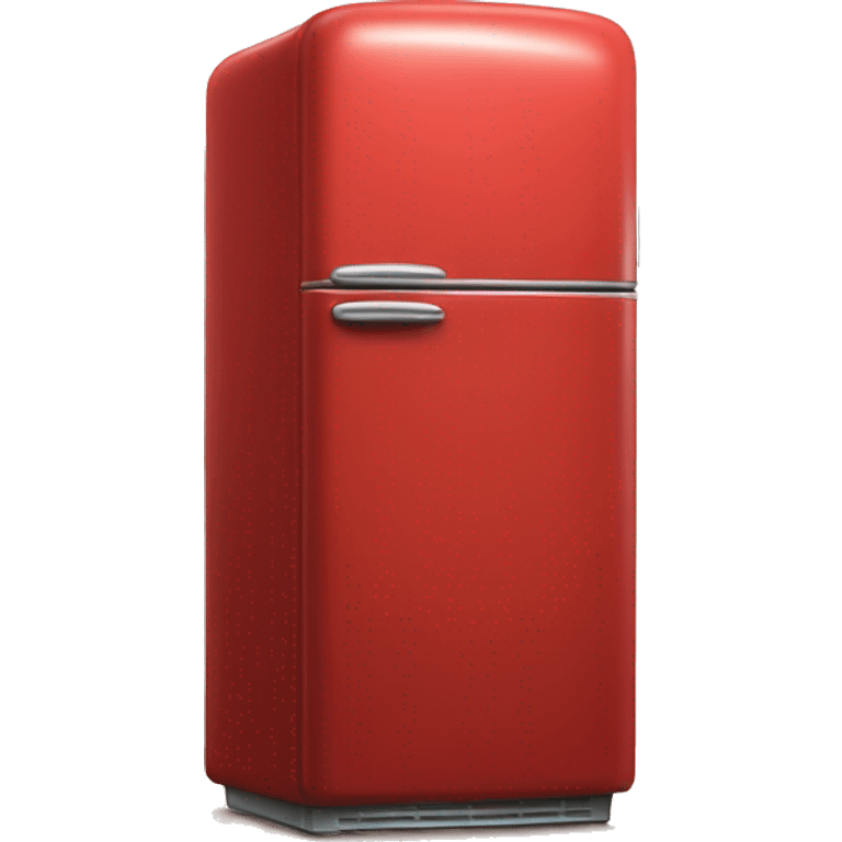 Realistic cherry red vintage fridge  emoji