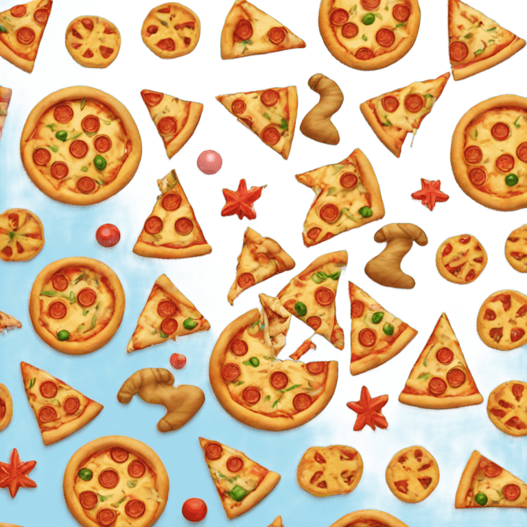 Christmas pizza emoji