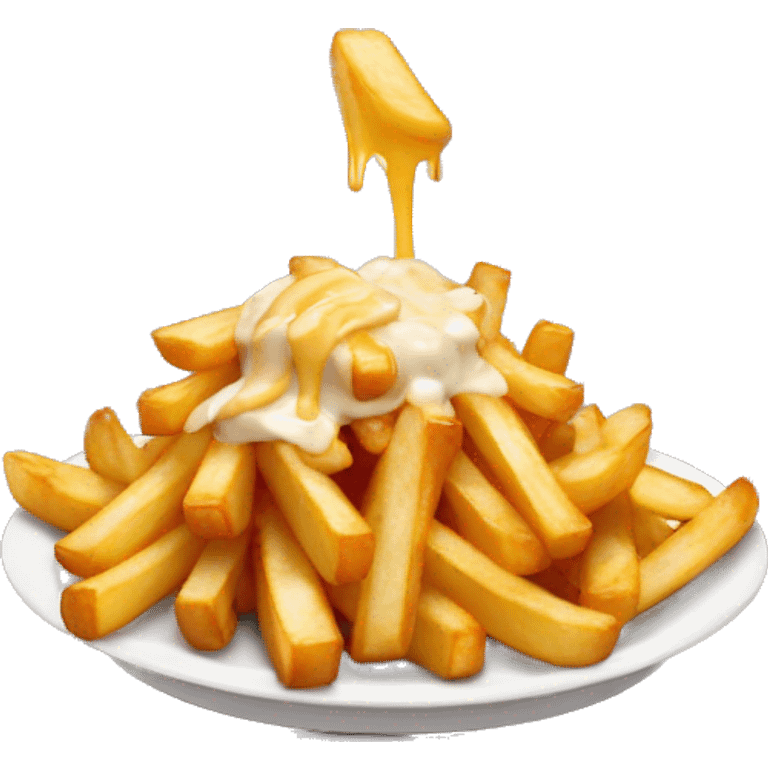 Poutine qui mange des frites emoji